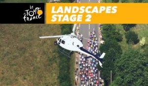 Paysages du jour / Landscapes of the day - Étape 2 / Stage 2 - Tour de France 2018