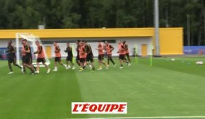 L'entraînement de la Belgique - Foot - CM 2018