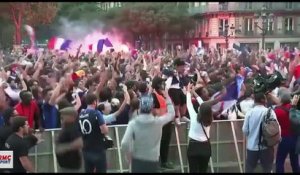 France - Belgique : La fan zone de Paris déchaînée au coup de sifflet final