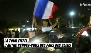 La Tour Eiffel assiégée par les fans des Bleus
