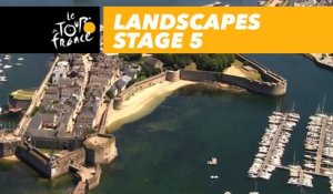 Paysages du jour / Landscapes of the day - Étape 5 / Stage 5 - Tour de France 2018