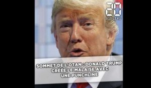 Sommet de l'Otan: Donald Trump créée le malaise avec une puchline