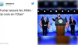 Trump rassure les Alliés: "je crois en l'Otan".