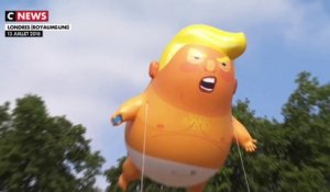 Londres : un ballon à l'effigie de Donald Trump pendant sa visite