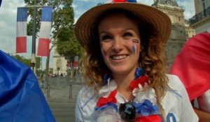 Le coin des supporters - Les Champs-Élysées se réveillent en bleu blanc rouge