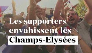 La France est championne : les supporters envahissent les Champs-Elysées