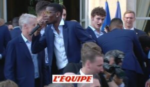 Le show de Pogba à l'Élysée - Foot - CM 2018 - Bleus