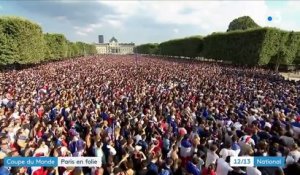 Coupe du monde 2018 : la liesse des supporters français à Paris