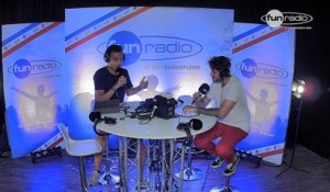Boris Way en interview dans le studio de Fun Radio à l'EMF