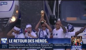 Revivez la descente des Champs-Elysées des Bleus champions du monde
