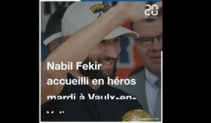 Nabil Fekir accueilli en héros à Vaulx-en-Velin