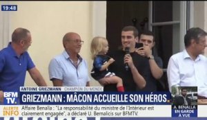 Antoine Griezmann de retour à Mâcon: "C'est une fierté d'être Mâconnais, d'être Français"