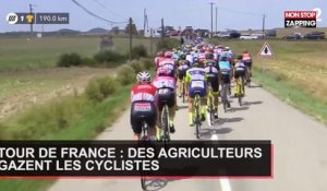 Tour de France : des agriculteurs gazent les coureurs (Vidéo)