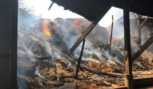 Un incendie embrase près de 300 tonnes de fourrage