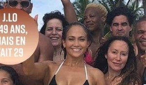 La fête d'anniversaire de J.Lo à la plage