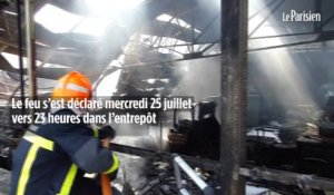 Meaux : un entrepôt de 10.000 m2 ravagé par les flammes