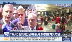 Montparnasse: “Les personnes qui peuvent reporter leur voyage, il faut qu’elles le reportent” (directeur général SNCF Transilien)