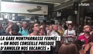 Gare Montparnasse fermée : "On nous conseille presque d'annuler nos vacances"