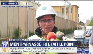 Montparnasse: "A ce stade, nous sommes confiants de la tenue du délai de rétablissement pour jeudi", assure RTE