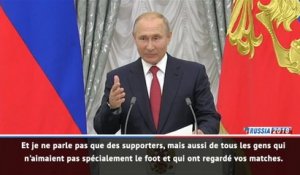 Russie - Poutine reçoit la Sbornaya au Kremlin