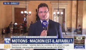 Motion de censure: "Le Premier ministre a fui et est tombé dans un exercice d'autopromotion un peu dérisoire", constate Philippe Gosselin (LR)