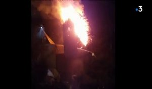 Regardez les images impressionnantes de l'incendie qui a touché cette nuit l'église Sainte-Thérèse à Rennes - VIDEO