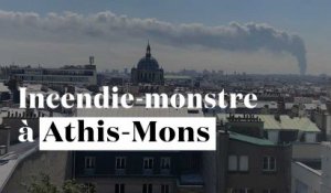 Incendie-monstre à Athis-Mons, visible des kilomètres à la ronde en région parisienne