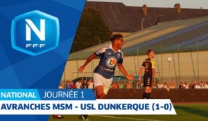 J1 : US Avranches MSM - USL Dunkerque (1-0), le résumé