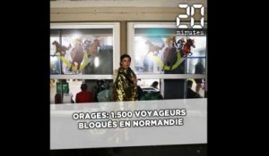 Orages: 1.500 voyageurs bloqués en Normandie