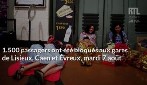 VIDÉO - Train bloqué en Normandie : "On avait froid", témoigne Stéphanie