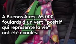 En Argentine, des foulards verts et bleus devenus les symboles du débat sur l'avortement