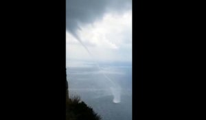 Regardez les images impressionnantes d'une tornade qui s'est formée sur la mer aujourd'hui à Cassis