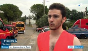 Orages : un disparu dans le Gard