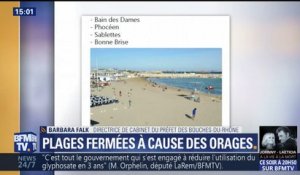 Plusieurs plages sont fermées à Marseille à cause des orages