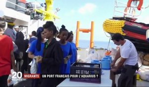 Migrants : un port français pour l'Aquarius ?