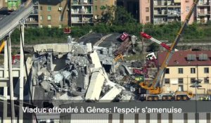 Viaduc effondré à Gênes: l'espoir s'amenuise pour la Croix-Rouge