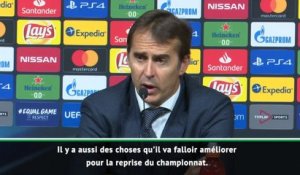 Supercoupe d'Europe - Lopetegui : "Beaucoup de choses à améliorer"