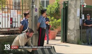 Gênes : les familles françaises en deuil