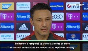 Bayern - Kovac : "Nous voulons gagner un 7e titre de rang"