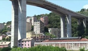 A Gênes, la vie à l'ombre d'un pont d'autoroute