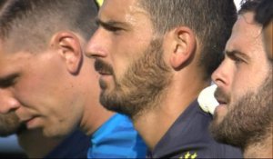 1ere j. - La minute de silence avant Chievo-Juve