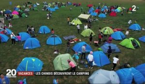 Vacances : les Chinois découvrent le camping