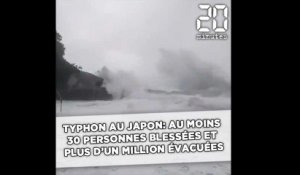 Typhon au Japon: Au moins 30 blessés, plus d'un million de personnes évacuées