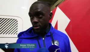 Après Brest - HAC (1-0), réaction d'Amos Youga