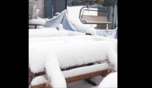 30 cm de neige sont tombés en plein mois d'Août en Italie
