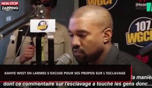 Kanye West en larmes présente ses excuses pour ses propos sur l'esclavage (Vidéo)