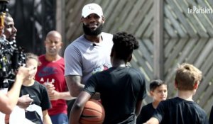 Basket : LeBron James, la star de NBA, de passage à Bagnolet