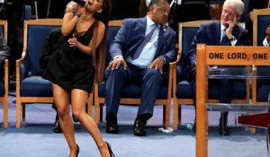 Funérailles d'Aretha Franklin : Ariana Grande s'attire gestes et regards déplacés