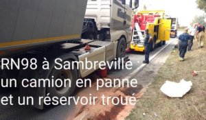 Sambreville: un camion en panne