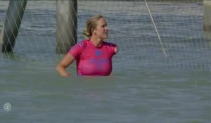Adrénaline - Surf : Bethany Hamilton with a 3.93 Wave from Surf Ranch Pro, Women's Championship Tour - Qualifying Round